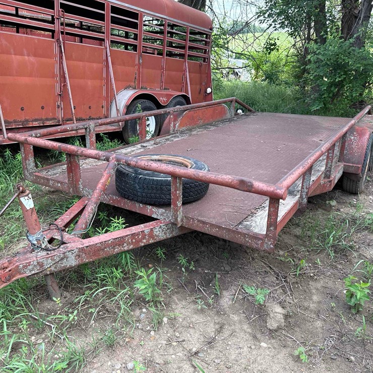 77 1/2” x 16ft flatbed trailer