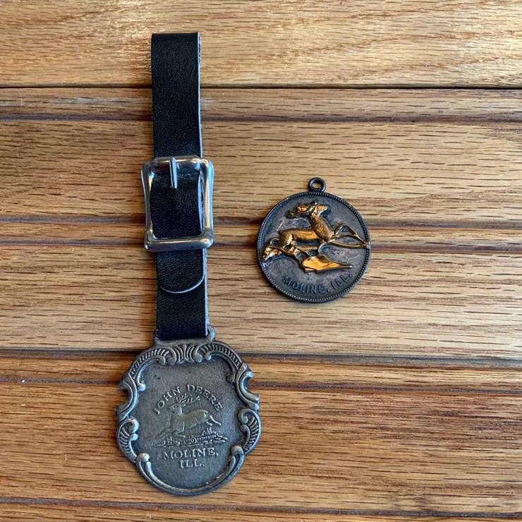 (2) John Deere Watch Fob + Charm