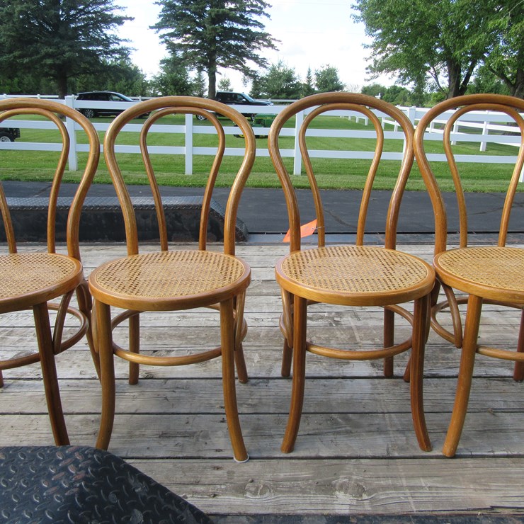 #8882 • (4) Cane Chairs