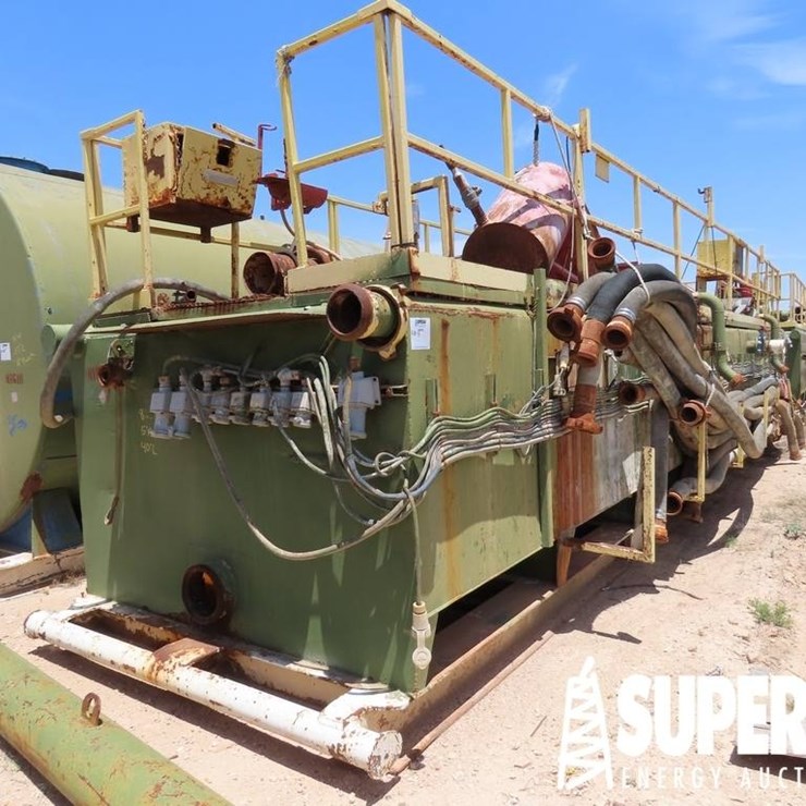 (R18-13) 5'H x 8'W x 40'L Mud Suction Tank, w/ Hop
