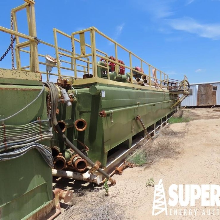 (R18-14) 5'H x 8'W x 51'L Mud Shaker Tank, w/ Desi