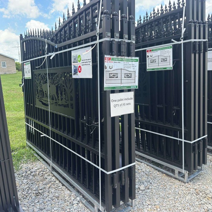 Metal Farm Driveway Gate 7 X 20 Ft 2 Pieces
