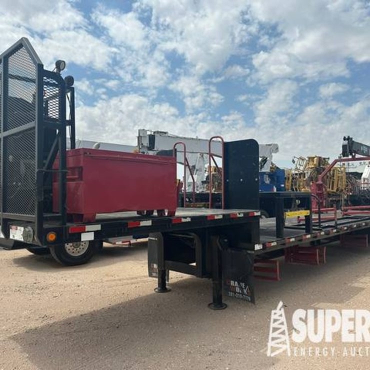 (x) (5-9) 2012 RAJA 45'L Step Deck Iron/Boom Trail