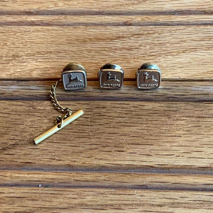 (3) John Deere Pins + Tie Pin