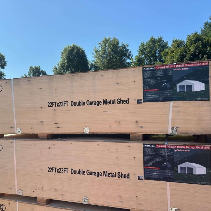 22 X 23FT Double Garage Metal Shed