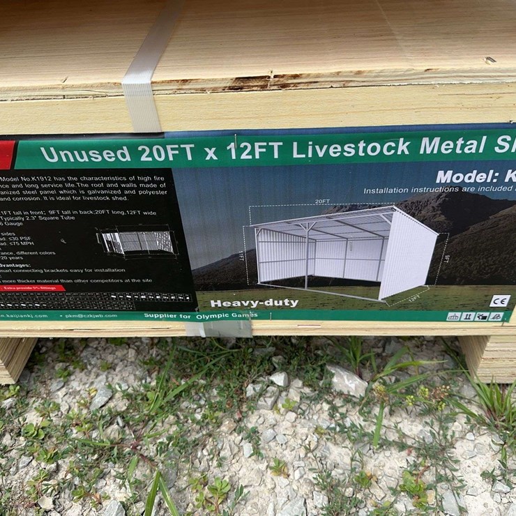 20 X 12 Ft Livestock Metal Shed
