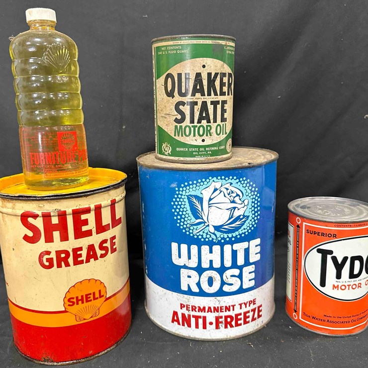 1044 - (6) MISC. VINTAGE LUBRICANT CANS