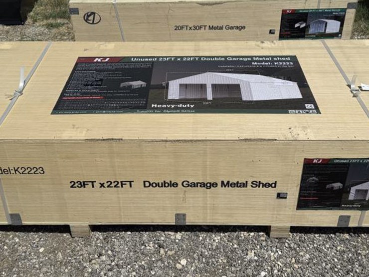 #152-•-double-garage-metal-shed---23-ft-x-22-ft-image-1