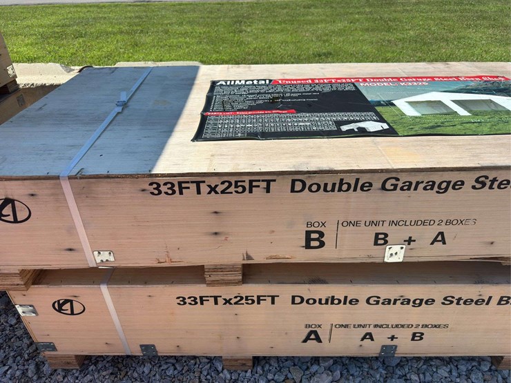 33-x-25ft-double-garage-steel-barn-shed-image-2