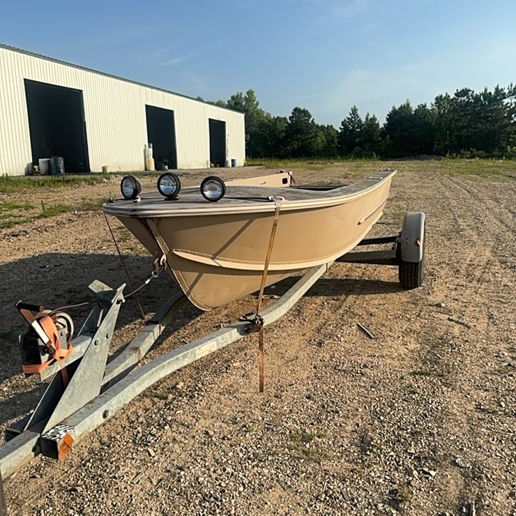 15 Foot Boat With Galvanized Trailer