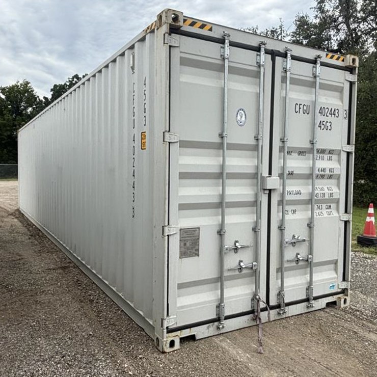 #128 • 40' High Cube Conex Shipping Container - One Trip