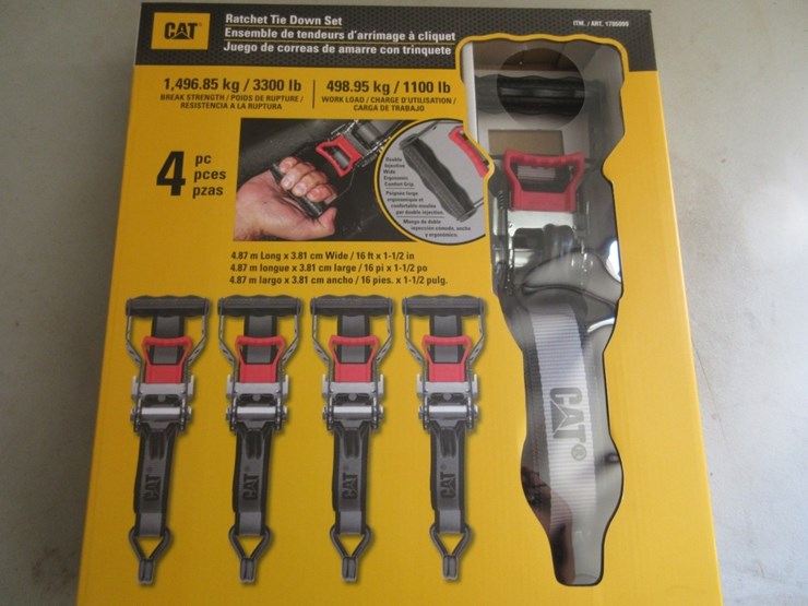 (4)-new-unused-16'-x-1/2"-cat-ratchet-straps,-image-4