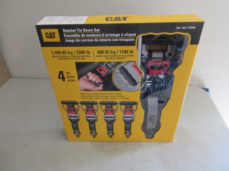 (4)-new-unused-16'-x-1/2"-cat-ratchet-straps,-image-1