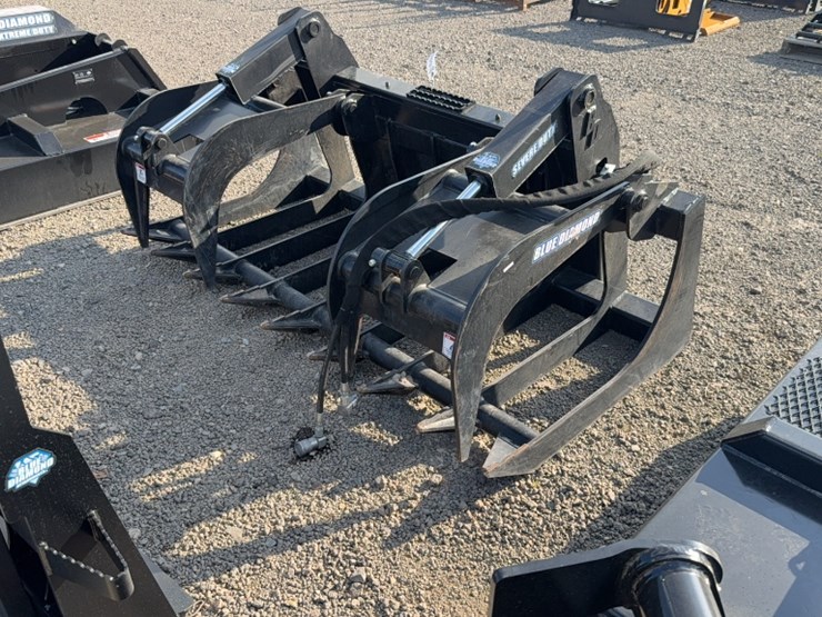 #2072-•-blue-diamond-72"-skid-steer-2-cylinder-grapple-image-2