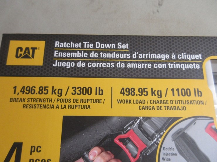 (4)-new-unused-16'-x-1/2"-cat-ratchet-straps,-image-5