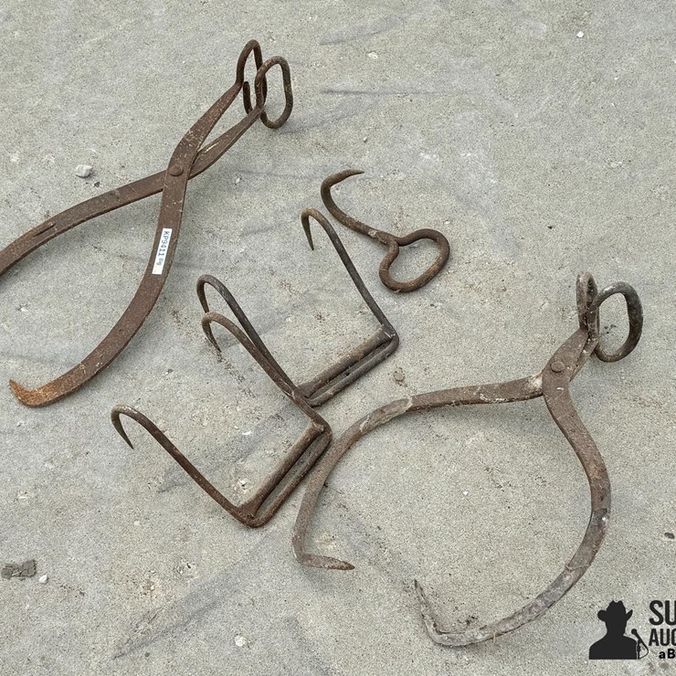Assorted Antique Steel Hooks