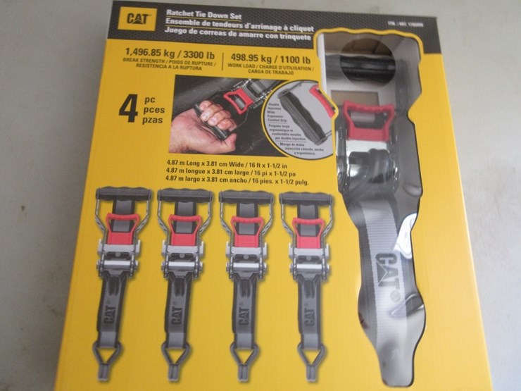 (4)-new-unused-16'-x-1/2"-cat-ratchet-straps,-image-4