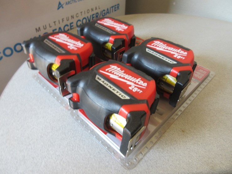 (4)-new-unused-milwaukee-magnetic-tape-measures,-image-2
