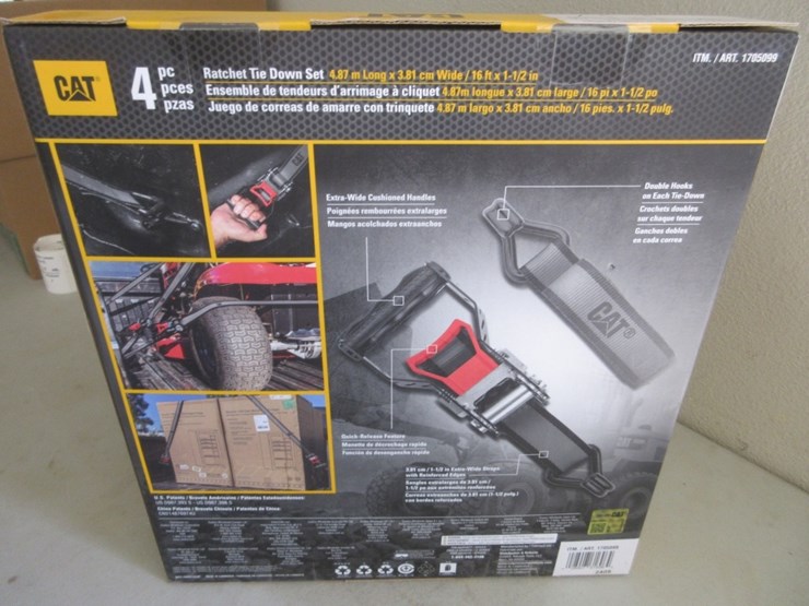(4)-new-unused-16'-x-1/2"-cat-ratchet-straps,-image-3