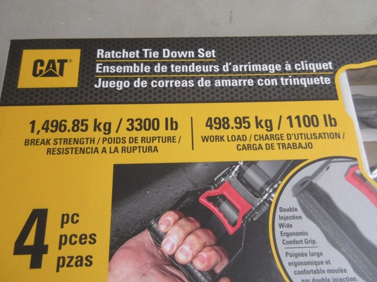 (4)-new-unused-16'-x-1/2"-cat-ratchet-straps,-image-5