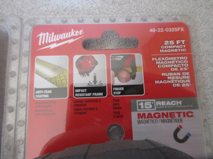 (4)-new-unused-milwaukee-magnetic-tape-measures,-image-4