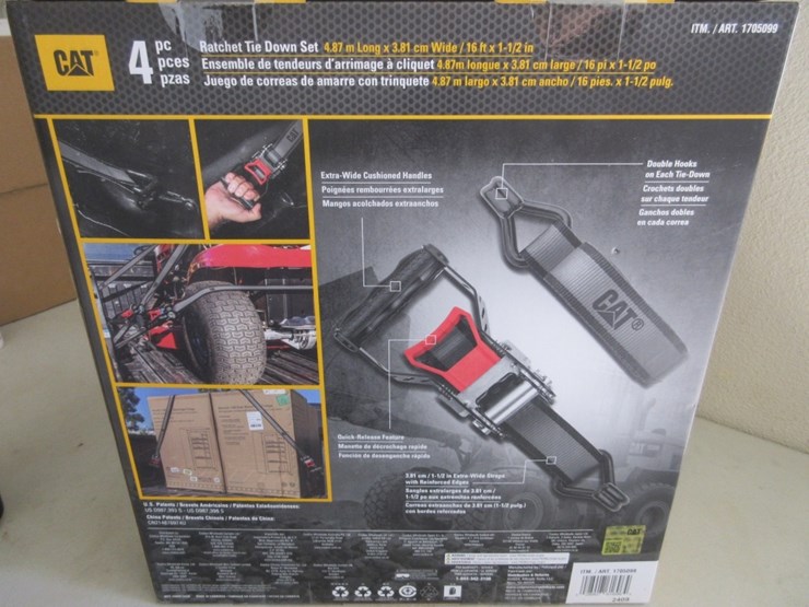 (4)-new-unused-16'-x-1/2"-cat-ratchet-straps,-image-3