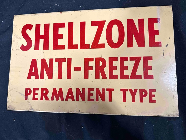 1029---shellzone-anti-freeze-tin-sign---11.25"-x-17.75"---single-sided-image-1