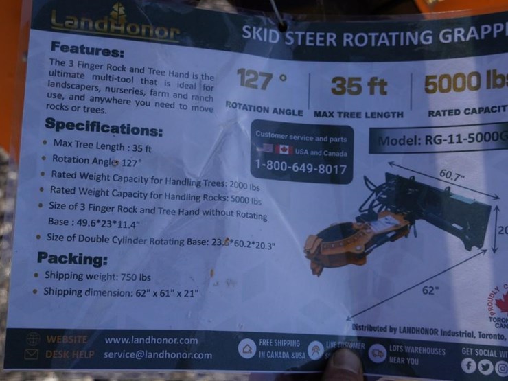 #2517-•-unused-2024-landhonor-rotating-grapple-image-4