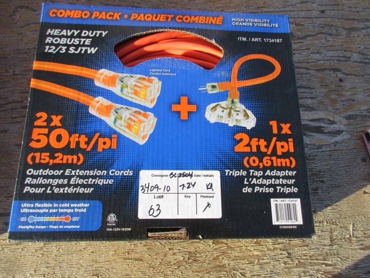lot-of-unused-2-pack-50'-hd-extension-cords,-image-1