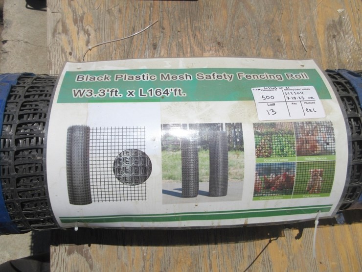 new-unused-3.3'-x-164'-plastic-mesh-fencing-roll-image-6