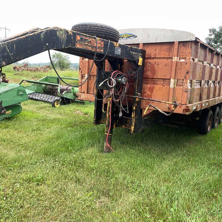 #1028 • 1974 16' Dump Box Goose Neck Trailer (No Title)