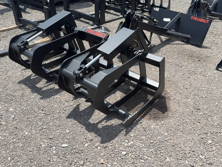 #2051-•-trubilt-66"-skid-steer-2-cylinder-skeleton-grapple-image-2
