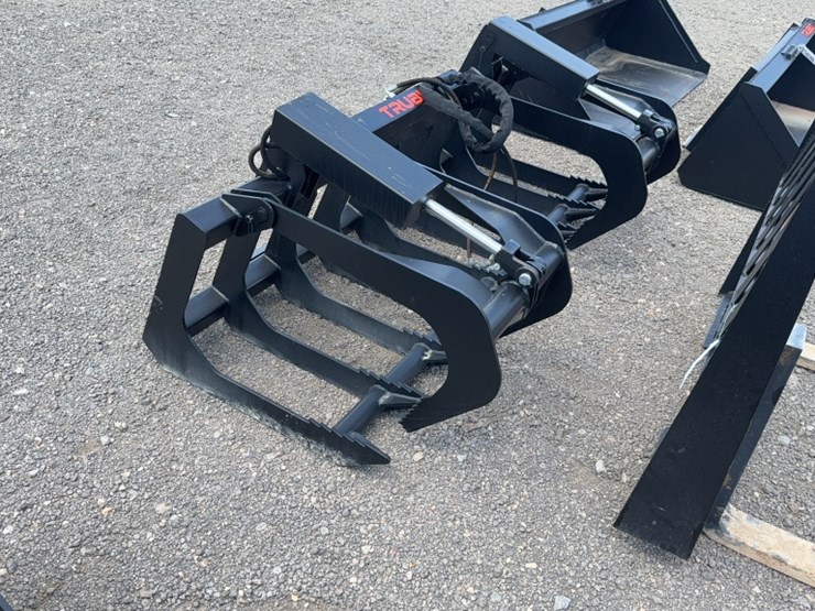#2058-•-trubilt-72"-skid-steer-2-cylinder-skeleton-grapple-image-1