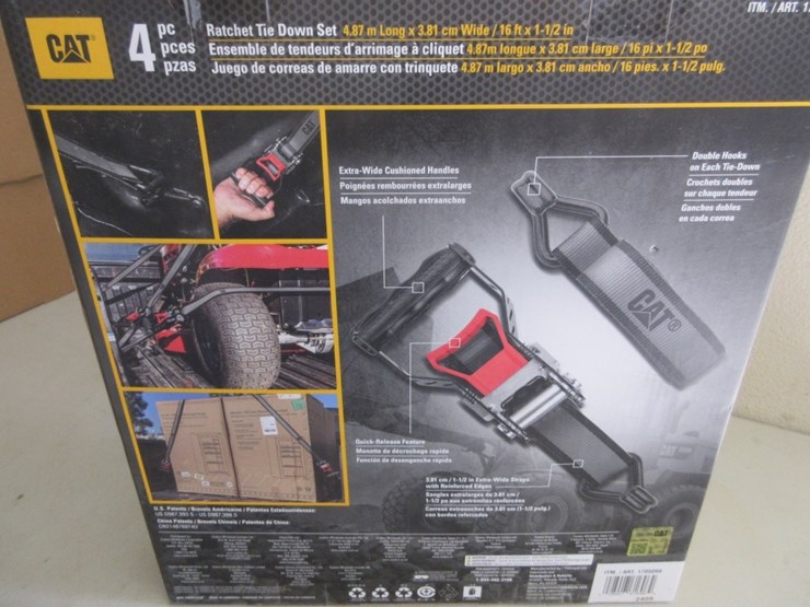 (4)-new-unused-16'-x-1/2"-cat-ratchet-straps,-image-3