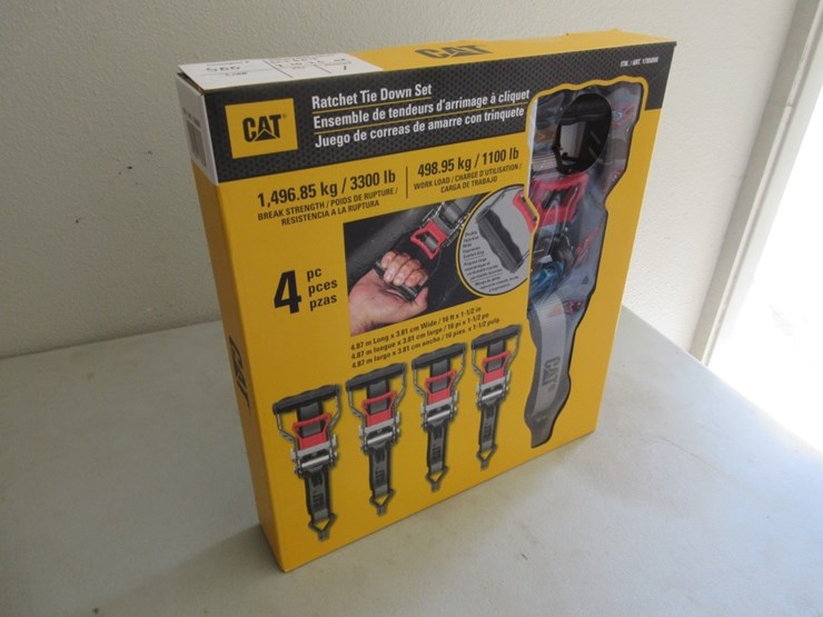(4)-new-unused-16'-x-1/2"-cat-ratchet-straps,-image-1
