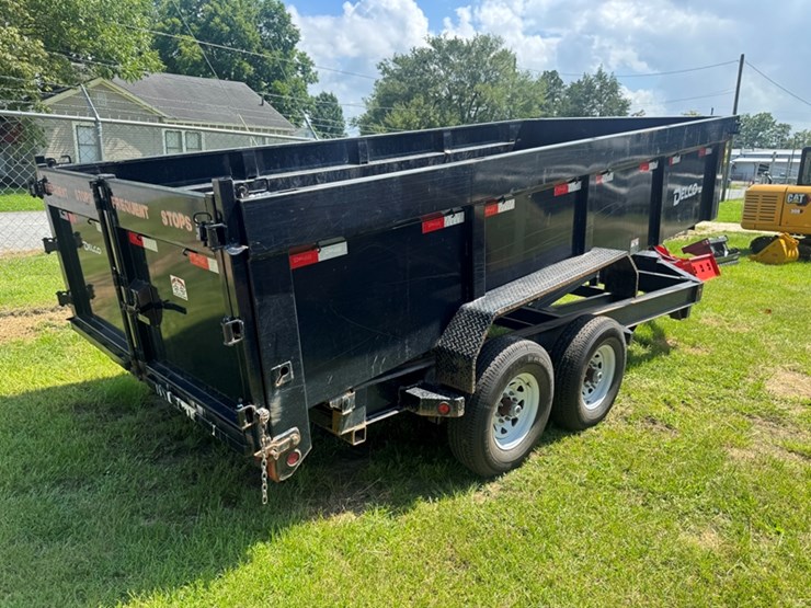2023-delco-hd-16'-hydraulic-dump-trailer,-14k-w/dual-7k-axles,-scissors-lift,-tarp-system,-ramps,-image-3