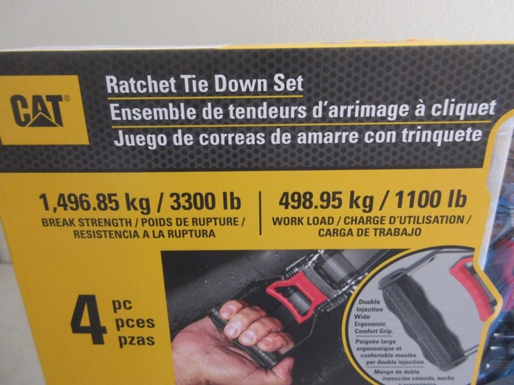(4)-new-unused-16'-x-1/2"-cat-ratchet-straps,-image-5