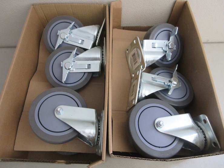lot-of-new-unused-everbilt-swivel-casters-w/brake,-image-3