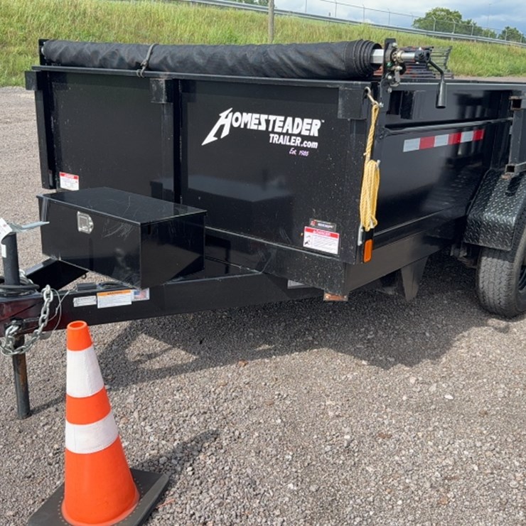 #3002 • 2023 HOMESTEADER 7' X 12' BUMPER PULL DUMP TRAILER