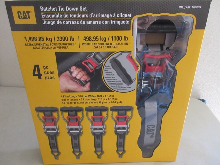 (4)-new-unused-16'-x-1/2"-cat-ratchet-straps,-image-4
