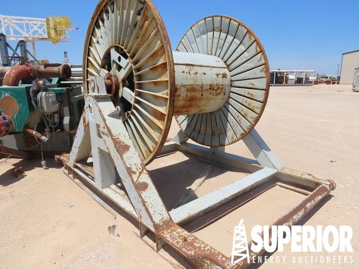 (r15-31)-steel-drill-line-spool,-skidded.-located-image-1