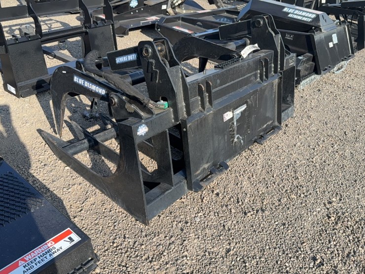 #2072-•-blue-diamond-72"-skid-steer-2-cylinder-grapple-image-3