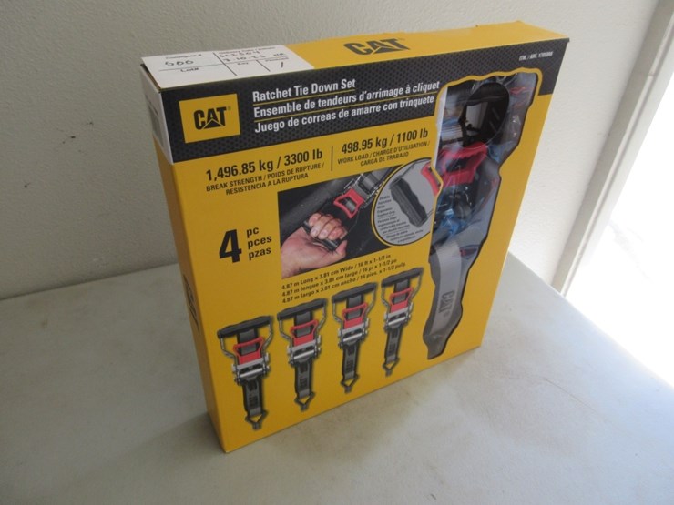 (4)-new-unused-16'-x-1/2"-cat-ratchet-straps,-image-1
