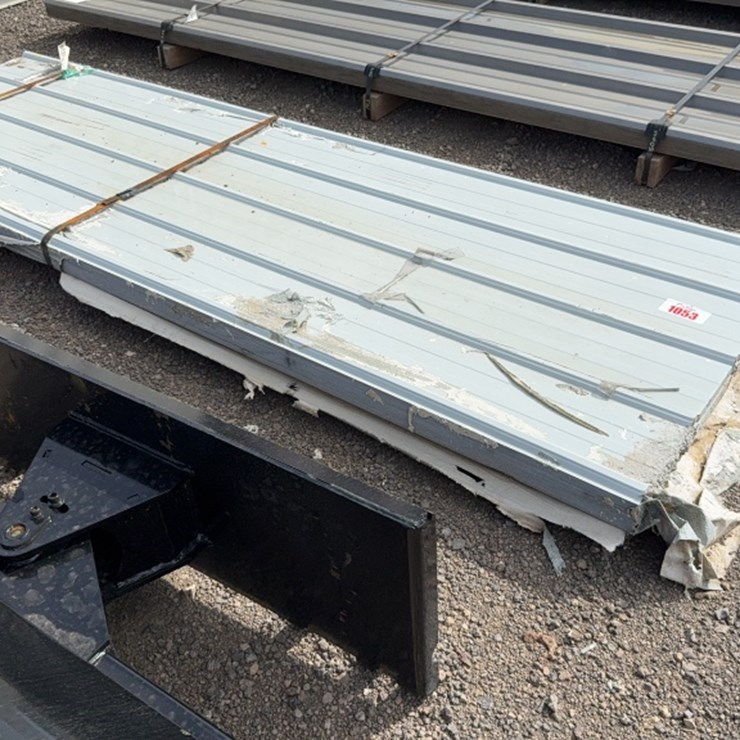 #1053 • BUNDLE OF APPROX 100) 118" ROOFING METAL