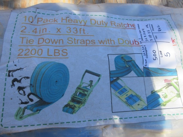 new-unused-2.4"-x-33'-hd-1-ton-ratchet-straps,-image-7