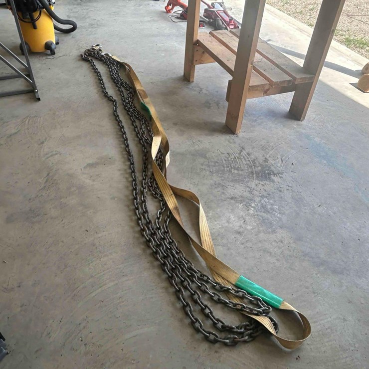 Tow Strap and Log Chains