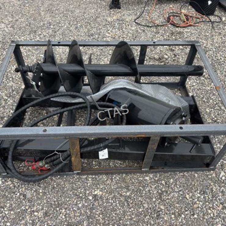 #93 • Skid Steer Augers w/ 3 Bits - 6in, 12in, 14in