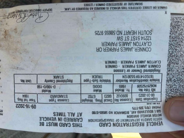 **sold-onsite-only---no-online-bids-will-be-accepted**-1985-dodge-pickup-image-2