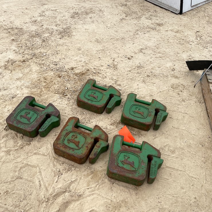 #1814 • (5) John Deere Suitcase Weights