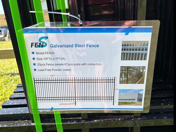 #126-•-10ft-x-7ft-galvanized-steel-fencing-image-2